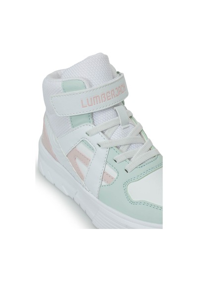 Lumberjack Crusel Hı Beyaz Kız Çocuk High Sneaker 000000000102697249 Beyaz-a Yesıl