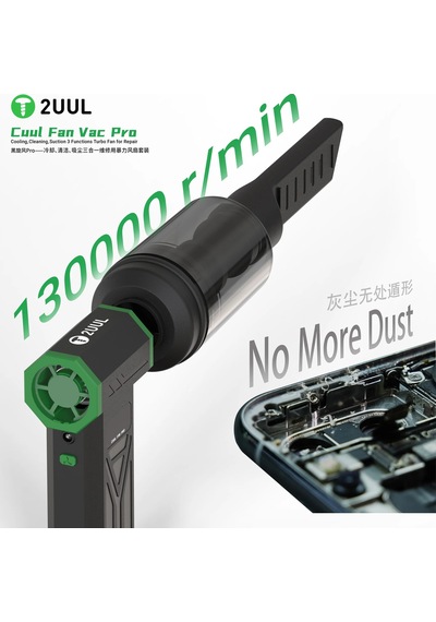 2uul Da970 Cuul Fan Pro Çok Fonksiyonlu Turbo Fan Üfleme + Vakum + Temizlik