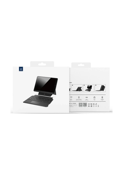 Dux Ducis Apple Uyumlu iPad 10 2022 Kablosuz Bluetooth Klavye Touchpad Kılıf