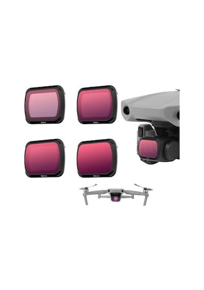 Profisher DJI Mavic Air ND4 ND8 ND16 ND32 2 Kamera Lens Filtre Seti