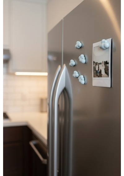 6 Lı Dekoratif Bulut Magnet Seti Buz Mavisi