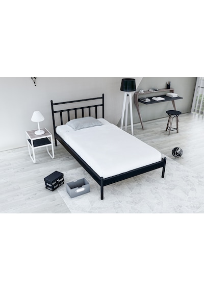 Metalia Gm 230 Lima Siyah Tek Kişilik Karyola 90X190 Metalia Gm 230 Lima Siyah Tek Kişilik Karyola 90X190