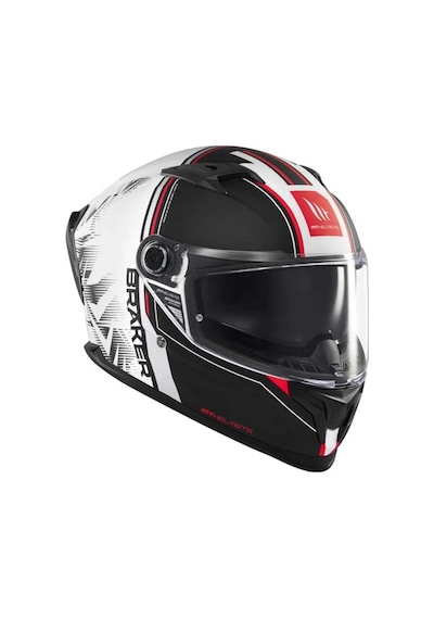 Mt Breaker Sv Charm A1 Mat Kapalı Kask Siyah - Beyaz