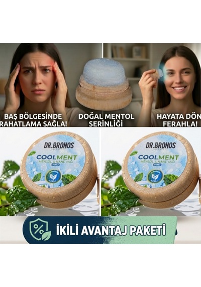 Hmd Bitkisel Coolment Doğal Kristal Mentol Taşı 2 Ad.- Baş, Şakak, Boyun Ve Ense İçin Ferahlatıcı Ve Rahatlatıcı Bakım Taşı Nane Yağı Özlü