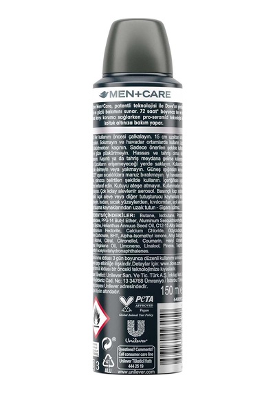 Dove Men Care Clean Comfort Sprey Deodorant 150 Ml Sku: Smg8690010387691