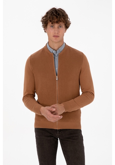 U.s. Polo Assn. Erkek Hırka Triko 50313721-vr233 Bisküvi