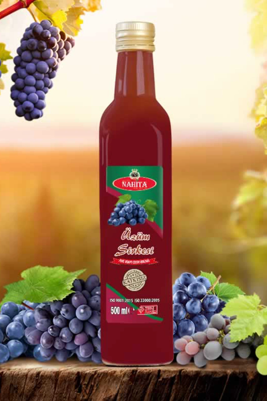 Üzüm Sirkesi % 100 Doğal Katkısız 500 Ml
