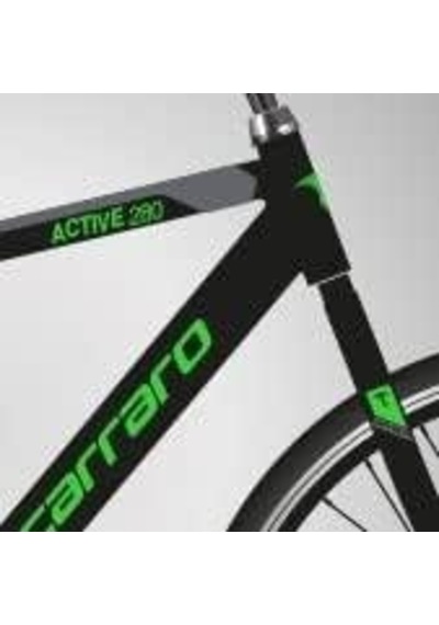 Carraro Active 280 28" Jant 49'kadro 21 Vites V.b Şehir Bisikleti Siyah Gri Yeşil Gri - Siyah - Yeşil