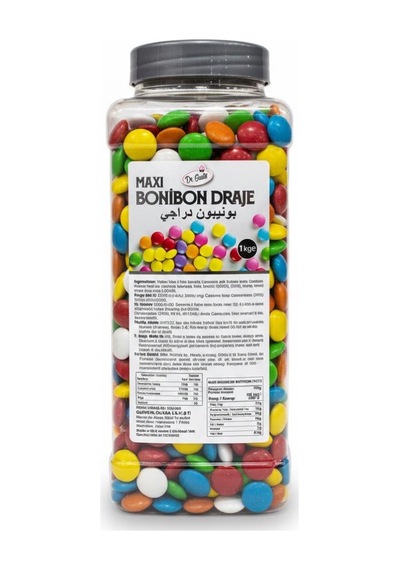 Bonibon Şeker 1 Kg Pasta, Kurabiye Ve Tatlı Süsleme İçin Renkli Dekor Şekeri