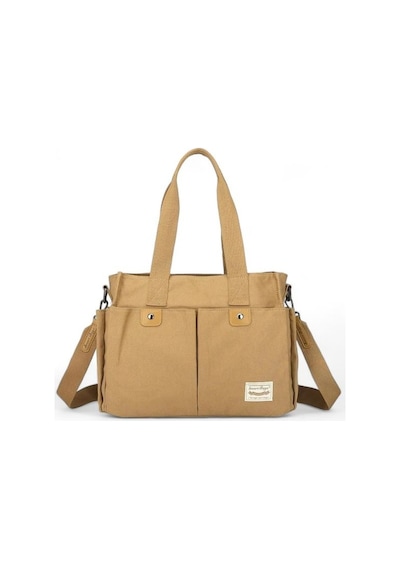 Smart Bags Kanvas Camel Kadın Omuz Çantası Smb1307 001