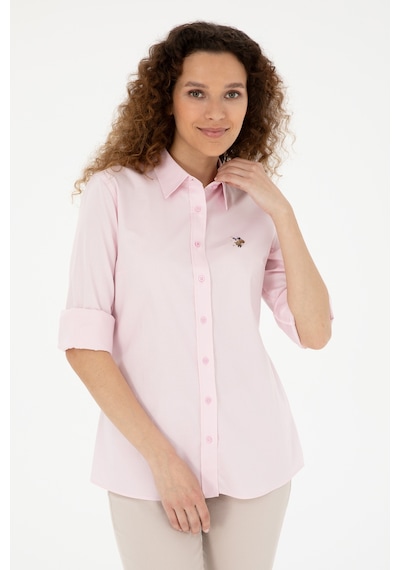 U.s. Polo Assn. Kadın Pembe Gömlek Basic 50283987-vr041 Pembe