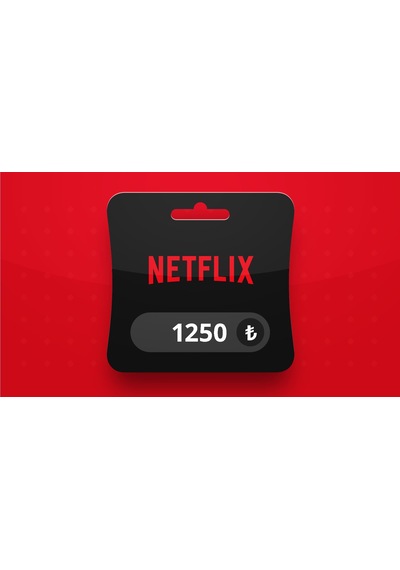 Netflix 1250 Tl Abonelik Bakiye Hediye Kartı Gift Card