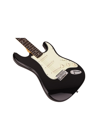 Sx Sst62+ Stratocaster Black Elektro Gitar (Kılıf+Askı+Jak+Pena)