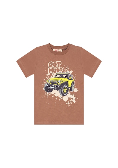Araba Erkek Çocuk T-shirt Gabardin Şort Takım