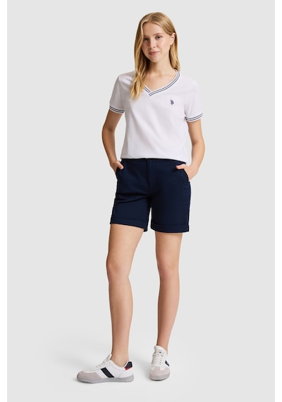 U.S. Polo Assn. U.s. Polo Assn. Kadın Beyaz Tişört Basic 50323449-vr013