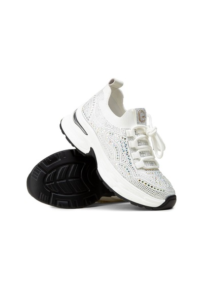 Deery Kadın Beyaz Taş Detaylı Sneaker Ayakkabı - 26303zbyzp01 Beyaz
