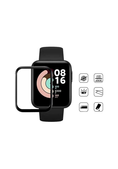 Xiaomi Redmi Watch (Mi Watch Lite) Ppma Esnek Pet Ekran Koruyucu-Siyah