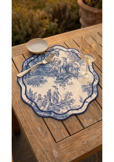 Toile Azure Amerikan Servis Çok Renkli
