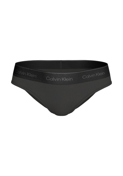 Calvin Klein Kadın Siyah Logo Detaylı Pamuklu Bikini Külot-13380 Siyah