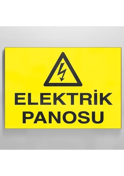 Elektrik Panosu Uyarı Levhası 20x30cm Genel