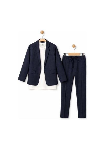 Ahengim Erkek Çocuk Modern Casual Slim Fit Takım Elbise Ak2850 Lacivert