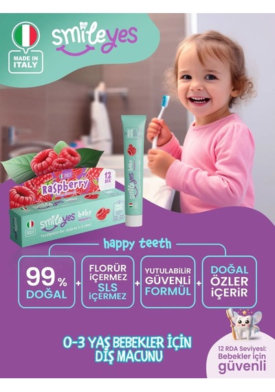 Smıleyes Dıs Macunu 30ml Baby 0-3 Yas Raspberry