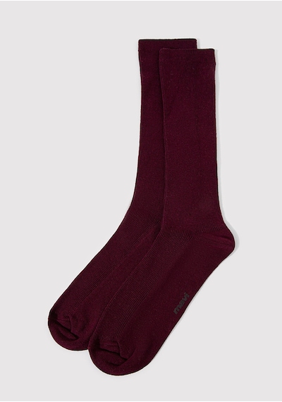 Mavi - Bordo Soket Çorap 1911884-70434 Bordo