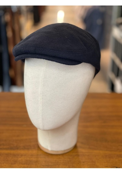 Hamze İngiliz London Model Kaşe Kumaş Kasket Şapka Lacivert