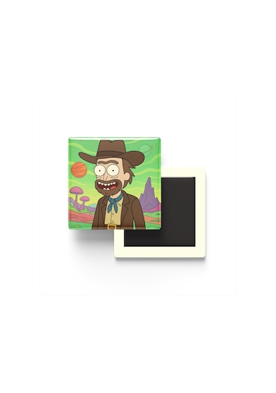 Arthur Morgan - 9x9 Cm Baskılı Kare Buzdolap Magneti