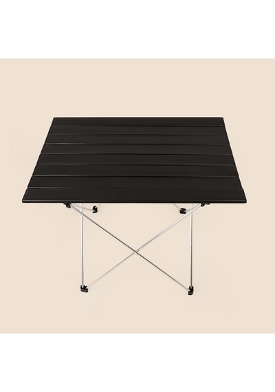 Katlanabilir Alüminyum Kamp Masası - Siyah - 51x47x66 Cm Çok Renkli