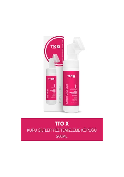 Tto X Kuru Ciltlere Özel Aplikatörlü Yüz Temizleme Köpüğü 200ml