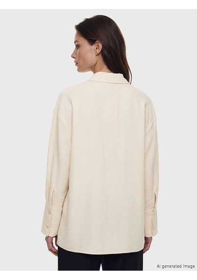 Lcw Modest Bej Kadın Gömlek Tunik