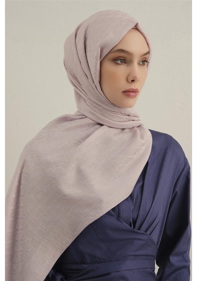 Armine Lyocell Naia Üçgen Monogram Şal 5 43 Pembe