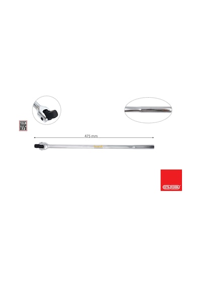 Ceta Form 475 Mm 1/2 Metal Saplı Mafsallı Kol C21-39mr