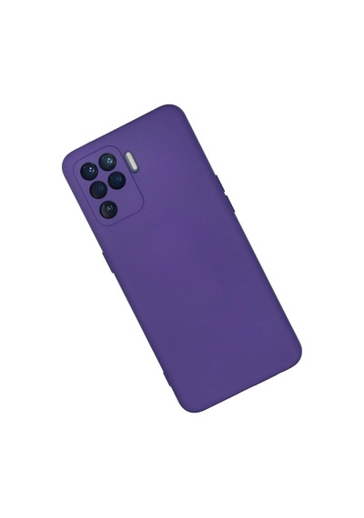 Newface Oppo Reno 5 Lite Kılıf Nano İçi Kadife Silikon Semeglbl - 30 - Mor