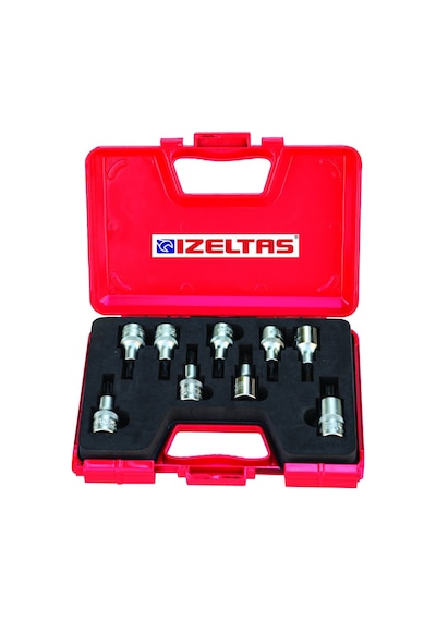 İzeltaş 1/2 Lokmalı Torx Uç Takımı 60 Mm 9 Parça 1113006009