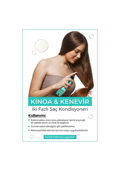 Tedar Çift Fazlı Kinoa & Kenevir Kondisyoner Fön Suyu 240 Ml - Mrfs Najmaddin