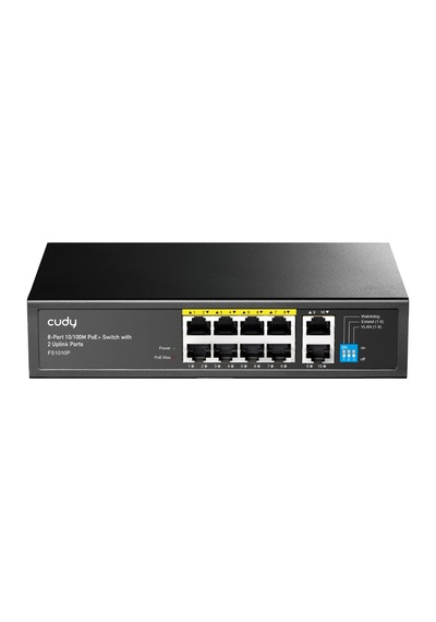 Cudy Fs1010p - 8-port 10/100m Poe+ Switch With 2 Uplink Ports 120w