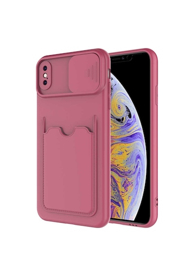 Apple Uyumlu iPhone XS Max 6.5 Kılıf Zore Kartix Kartlık Bölmeli Kılıf