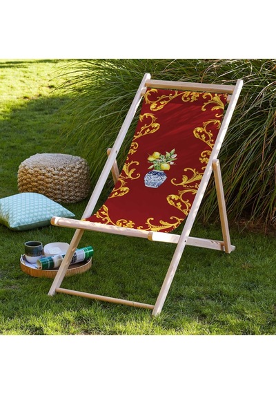 Bluehomeconcept Red Lemon Katlanabilir Şezlong