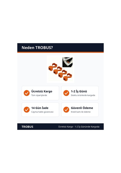 Trobus 4'lü Sibop Kapağı Alüminyum Kalp Desenli Set Turuncu