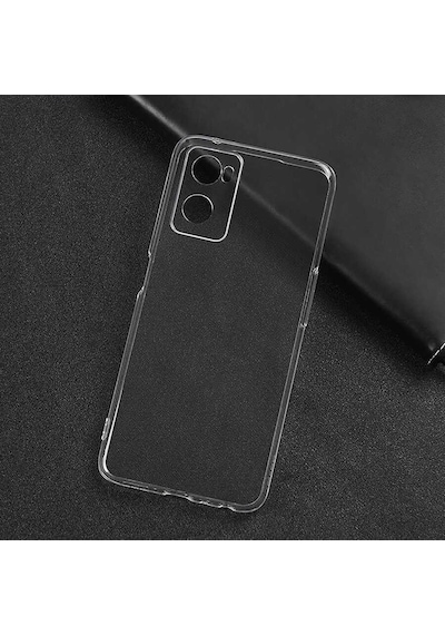 Kilifone - Oppo A96 4g Uyumlu - Kılıf Şeffaf Soft Slim Fitt Süper Silikon Kapak - Şeffaf
