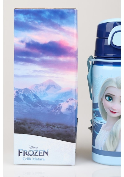 X Dekomus Lisanslı Elsa Frozenıce Princess Collection 500 Ml Çelik Matara Açık Gri
