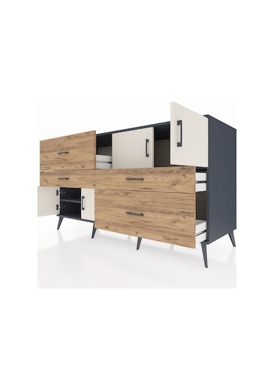 Kronos Konsol 2 Raflı 4 Çekmeceli 4 Kapaklı 176x59x99 Antrasit-aytaşı/çam Aytası/atlas Çam - Antrasıt Kronos Konsol 2 Raflı 4 Çekmeceli 4 Kapaklı 176x59x99 Antrasit-aytaşı/çam Aytası/atlas Çam - Antrasıt