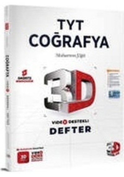 3d Yayınları 2024 Tyt Coğrafya Video Destekli Defter
