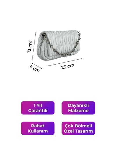 Kriste Bell Kadın Çanta Beyaz 26407 Beyaz