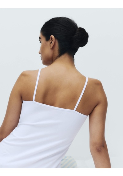 Marks & Spencer 3'lü Pamuk Karışımlı İnce Askılı Atlet T32004532 Beyaz