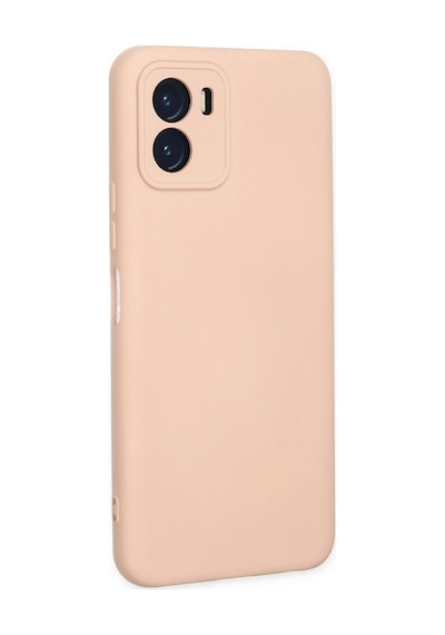 Uryport Vivo Y15s Kılıf Nano İçi Kadife Silikon - Pudra