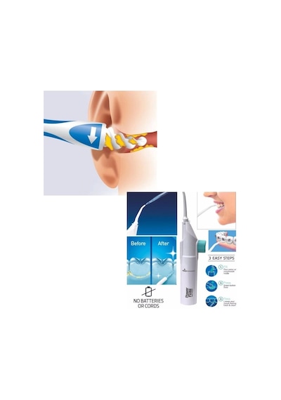 Kulak Temizleme Ve Power Floss Mekanik Diş Ve Ağız Temizleme Aleti Seti Lisinya