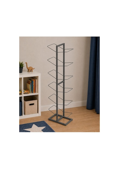 12'li Metal Top Sepeti Metal Top Rafı Top Düzenleyici Çok Renkli Metal Top Standı Antrasit